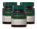 Bonusan Vitamine D3 75 Capsules Multiverpakking 3x120CP