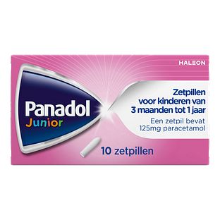 Panadol Junior Zetpillen 125mg 3 Maanden - 1Jaar 10ST Panadol Junior Zetpillen 125mg 3 Maanden - 1Jaar 10ST