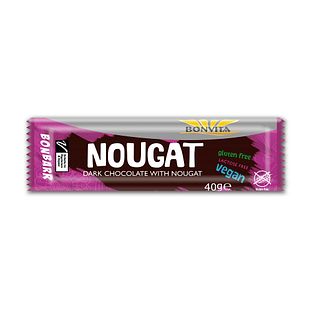BonVita Nougat Dark Chocolate Bar 40GR