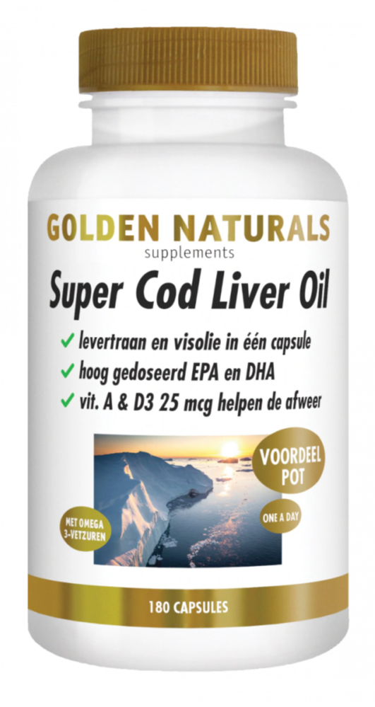 Golden Naturals Super Cod Liver Oil Capsules 180SG