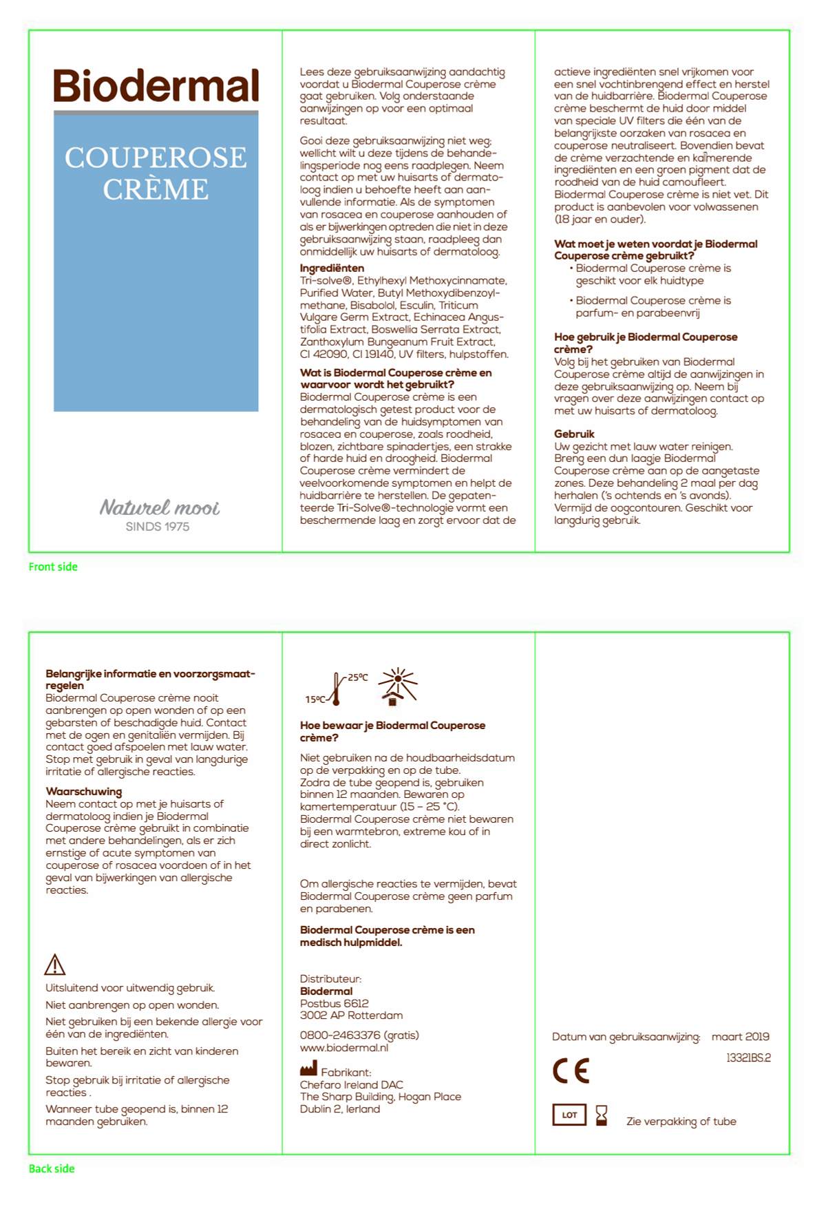 Couperose Crème afbeelding van document #1, instructions