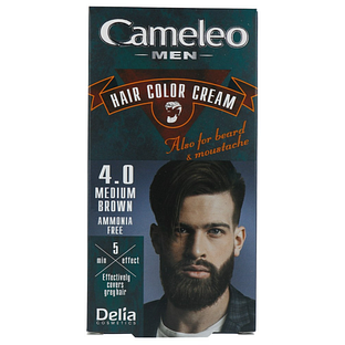Cameleo Men Hair Color Cream 4.0 Medium Brown 1ST