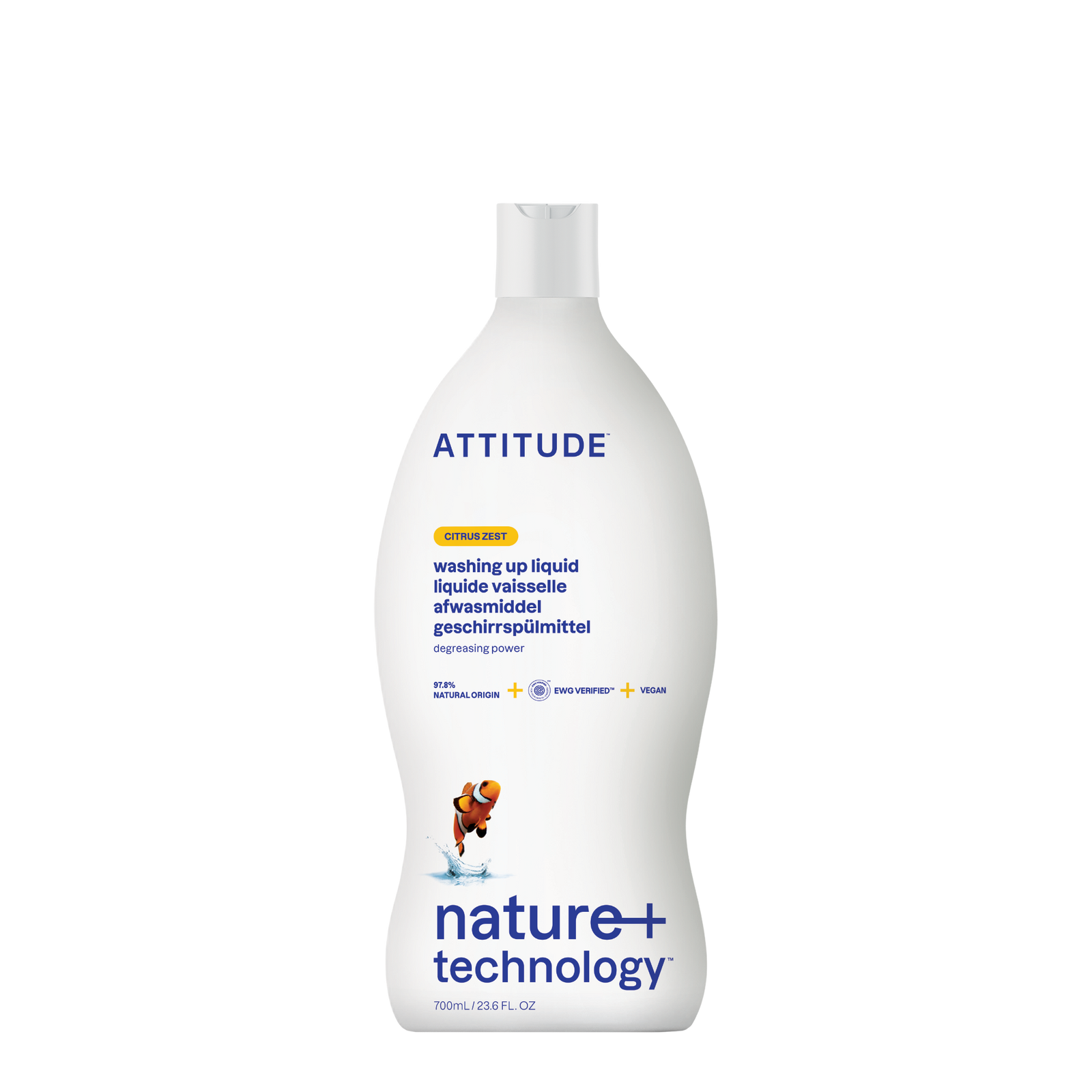 Attitude Dishwashing Liquid Citrus Zest