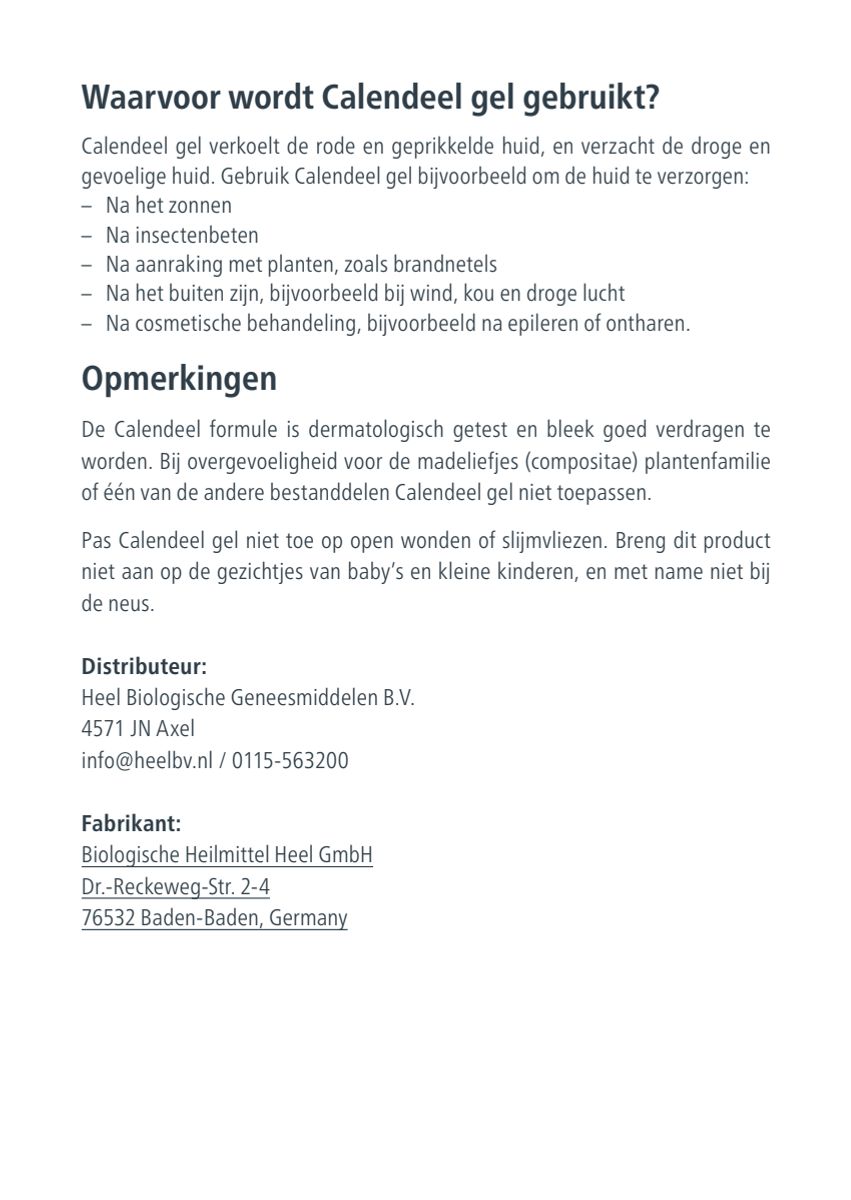 Calendeel Gel afbeelding van document #2, instructions