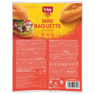 Schar Mini Baguette Glutenvrij 150GR Schar Mini Baguette Glutenvrij 150GR