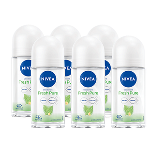 Nivea Fresh Pure Roll-on Voordeelverpakking 6x50ML