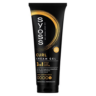 Syoss Curl 3in1 Cream Gel Hold 5 250ML Syoss Curl 3in1 Cream Gel Hold 5 250ML