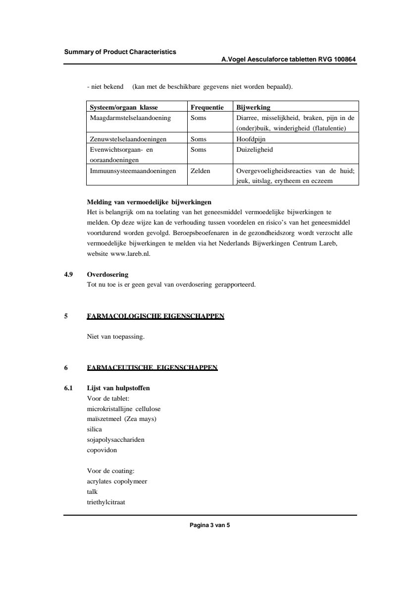 Aesculaforce Tabletten afbeelding van document #3, leaflet