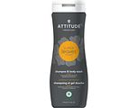 Attitude Shampoo & Body Wash 2-in-1 Sport Ginseng & Grape Seed Oil 473ML