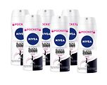 Nivea Black & White Invisible Original Deodorant Spray Pocket Voordeelverpakking 6x100ML
