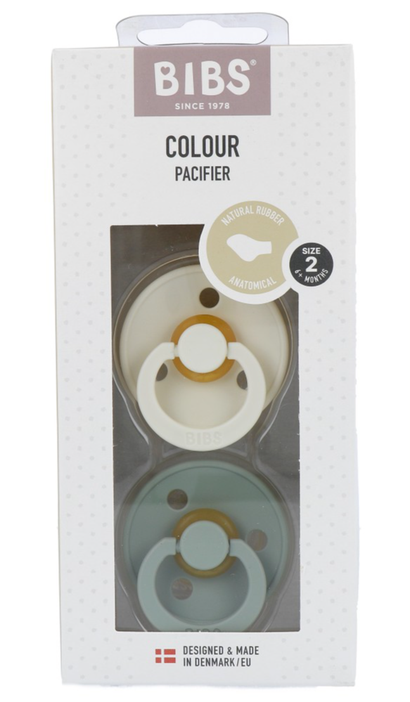 Bibs Fopspeen 6+ Maanden Anatomic Ivory/Sage