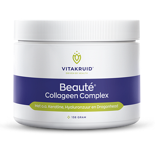 Vitakruid Beauté® Collageen complex Keratine Hyaluronzuur Poeder 136GR Vitakruid Beauté® Collageen complex Keratine Hyaluronzuur Poeder 136GR
