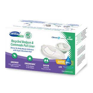 CareBag Recycled Ondersteek- en Toiletstoelzakken 20ST CareBag Recycled Ondersteek- en Toiletstoelzakken 20ST