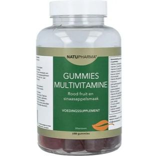 Natupharma Gummies Multivitamine Rood Fruit-Sinaasappel 50ST Natupharma Gummies Multivitamine Rood Fruit-Sinaasappel 50ST