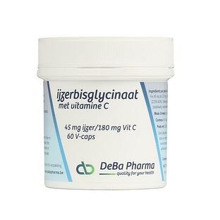 DeBa Pharma Ijzerbisgclyinaat Capsules 60VCP