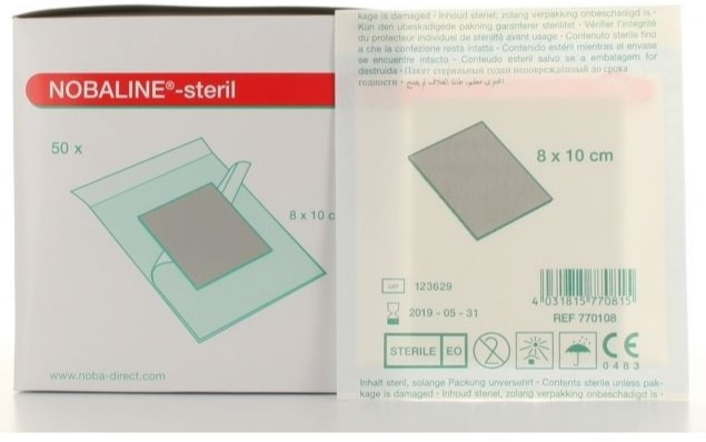 Nobaline Steriel Kompres 8x10 cm afbeelding