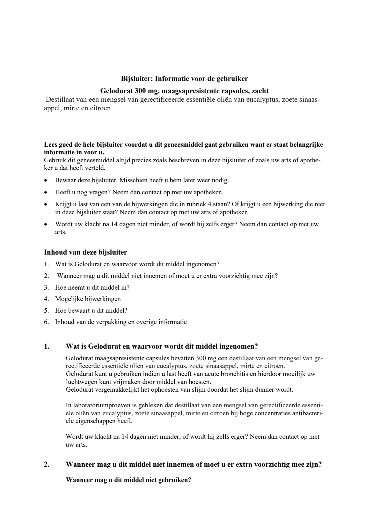 Myrtol 300mg Capsules afbeelding van document #1, leaflet