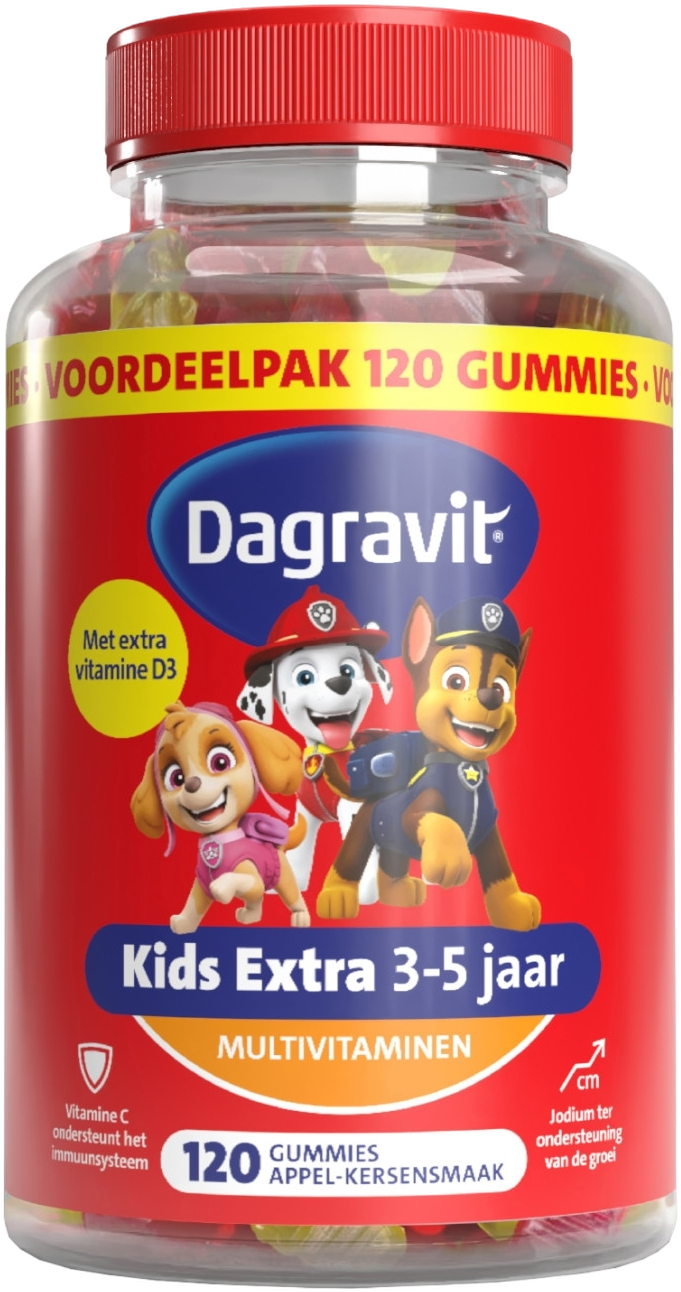 Dagravit Kids-Xtra Multivitaminen Gummies Voordeelpak 120ST