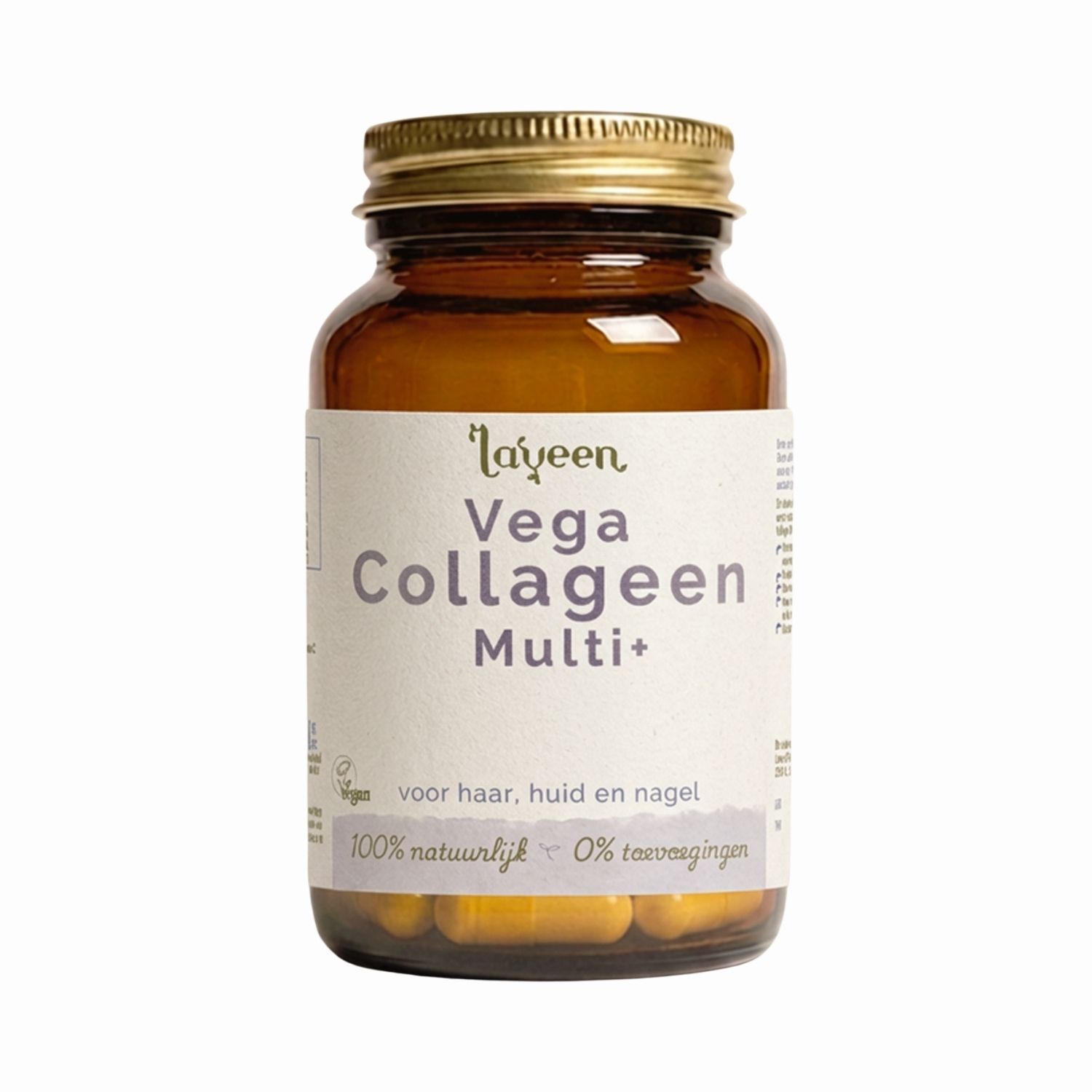 Laveen Vega Collageen Multi+ Capsules - Haar, huid en nagel multivitamine 60CP