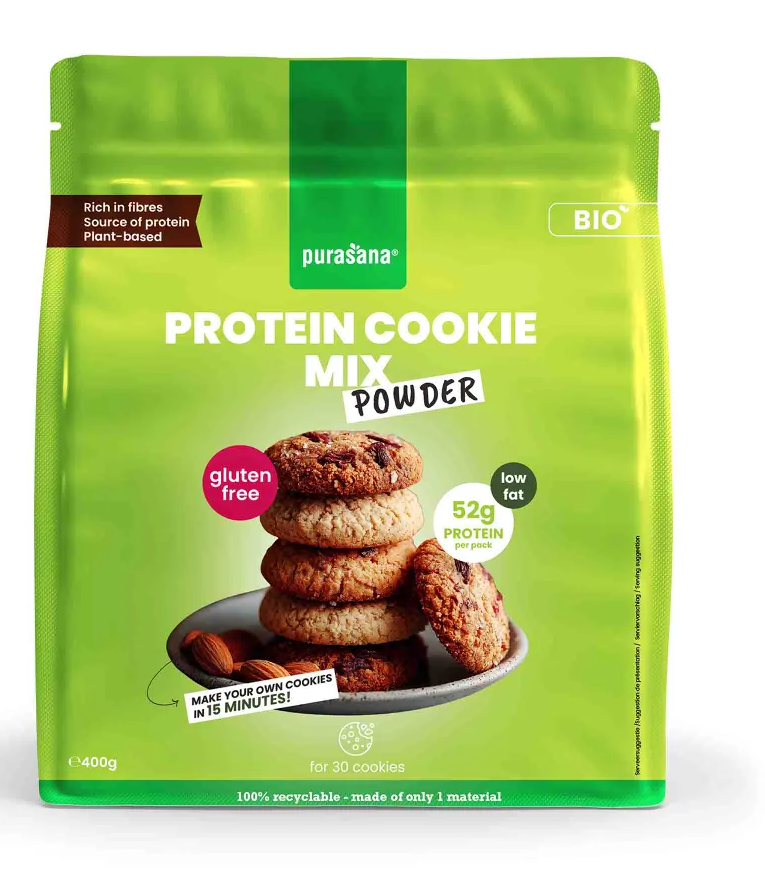 Purasana Protein Cookie Mix Powder Glutenvrij 400GR