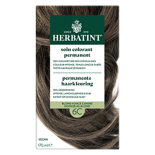 Herbatint Permanente Haarkleuring  Donker As-Blond 6C 170ML
