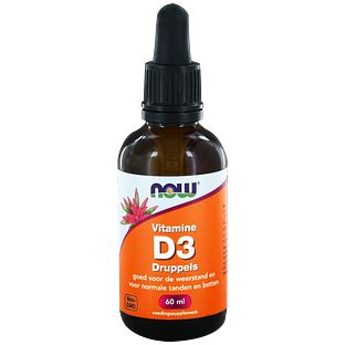 NOW Vitamine D3 Druppels 60ML NOW Vitamine D3 Druppels 60ML