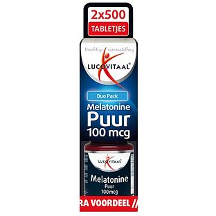 Lucovitaal Melatonine Puur 100mcg Duo Tabletten 1000TB