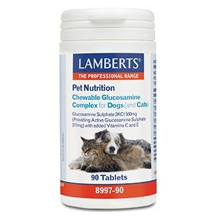 Lamberts Glucosamine Complex voor Honden en Katten Kauwtabletten 90TB