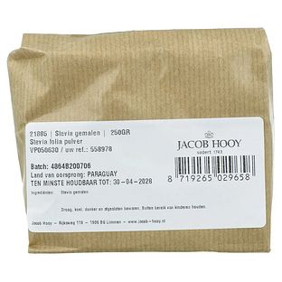 Jacob Hooy Stevia Gemalen 250GR