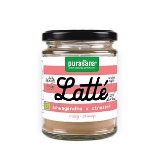 Purasana Latté Ashwagandha & Cinnamon Biologisch 120GR Purasana Latté Ashwagandha & Cinnamon Biologisch 120GR