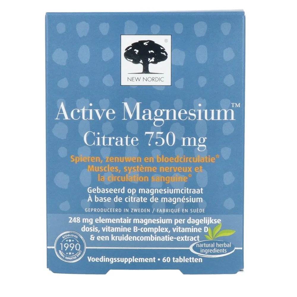 New Nordic Active Magnesium Citrate 750 mg Tabletten