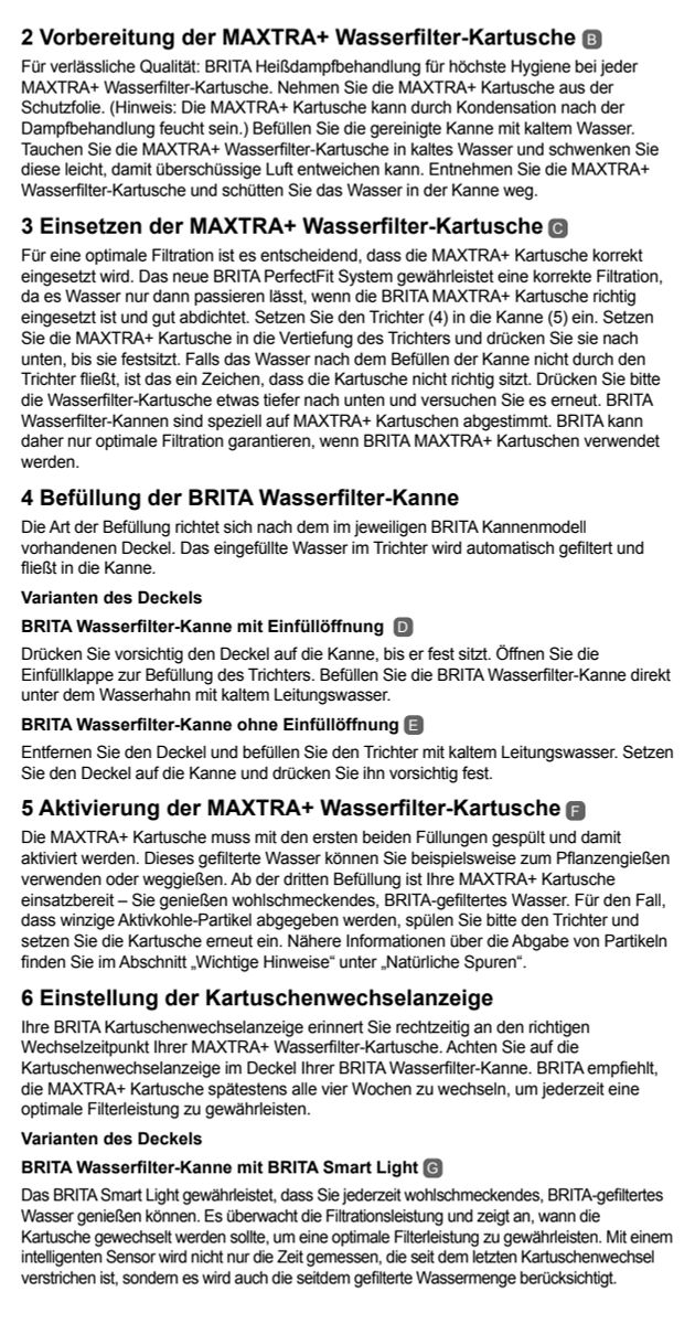 Waterfilterkan Marella Wit + 1 Maxtra Filterpatroon afbeelding van document #5, instructions