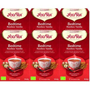 Yogi Tea Bedtime Rooibos Vanilla Voordeelverpakking 6x17ST