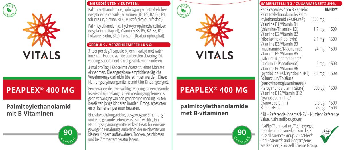 PeaPlex Capsules afbeelding van document #1, label