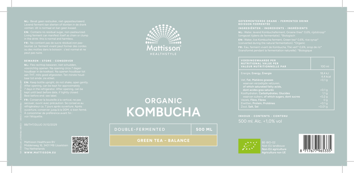 Kombucha Groene Tea Balance afbeelding van document #1, label
