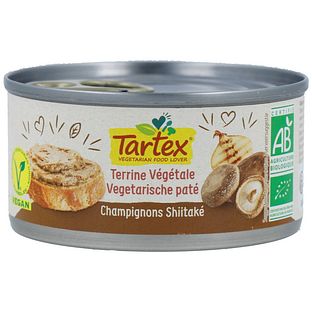 Tartex Vegetarische Paté Champignons Shiitaké 125GR Tartex Vegetarische Paté Champignons Shiitaké 125GR