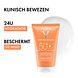 Vichy Capital Soleil Protective Milk SPF50 150ML Witte achtergrond met tube, klinisch bewezen Vichy Capital Soleil Protective Milk SPF50 150ML Witte achtergrond met tube, klinisch bewezen