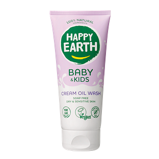 Happy Earth 100% Natural Baby & Kids Cream Oil Wash 200ML