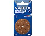 Varta Gehoorapparaat Batterijen Type 312 6ST