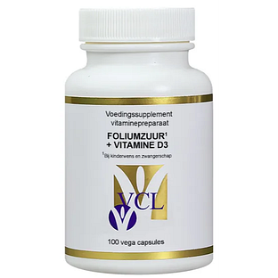 Vital Cell Life Foliumzuur Plus Vitamine D3 Capsules 100VCP Vital Cell Life Foliumzuur Plus Vitamine D3 Capsules 100VCP