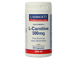 Lamberts L-Carnitine 500mg Vegacapsules 60VCP