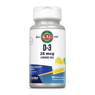 Kal Vit D-3 25mcg Smelttabletten 100TB