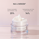 Louis Widmer Hydraderm Nachtemulsie Licht Geparfumeerd 50ML Lichtroze achtergrond met pot zonder deksel