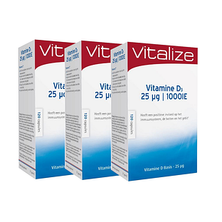 Vitalize Vitamine D Capsules Voordeelverpakking 3x120CP