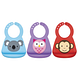 Nuby 3D Silicone Slabbetje met Dierendesigns 1ST