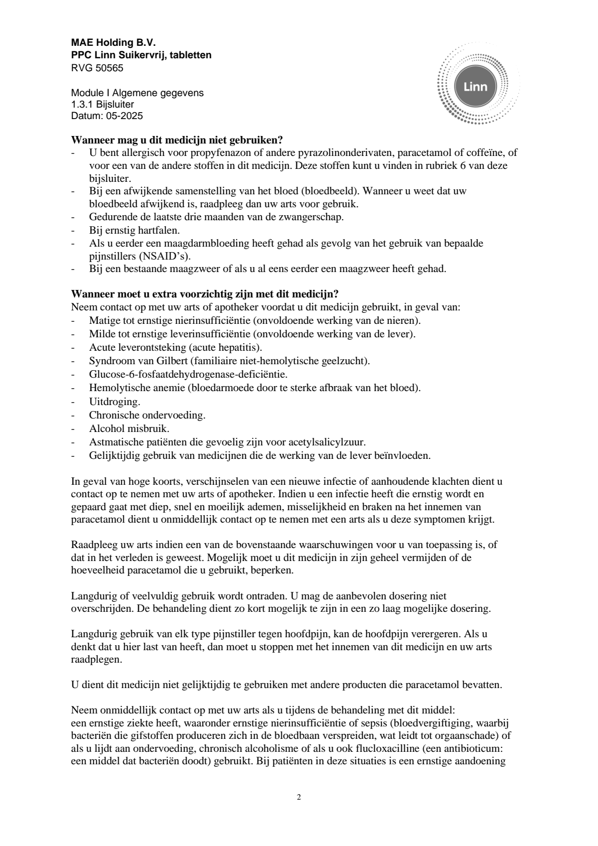 PPC Tabletten afbeelding van document #2, leaflet