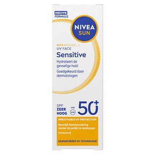 Nivea Sun Breathable UV Face Senstive SPF50+ 40ML