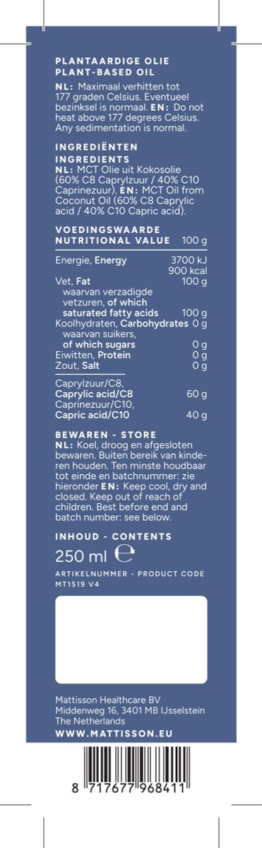 MCT Blend Olie afbeelding van document #1, label
