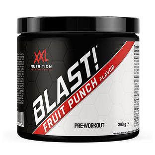 XXL Nutrition Blast! Pre Workout Caffeine Free - Fruit Punch 300GR XXL Nutrition Blast! Pre Workout Caffeine Free - Fruit Punch 300GR