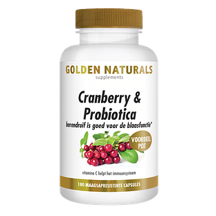 Golden Naturals Cranberry & Microbiotica Capsules 180VCP